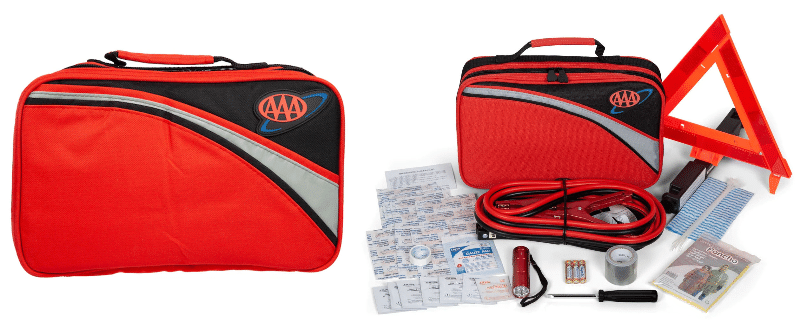 image of the Case and the contents of the Vehicle Emergency kit
